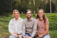 Projektledare Skogens kraft Agneta Larsson, delprojektledare Skogens kraft Anders Holm och Ellen Nystedt