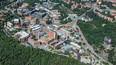 Flygfoto av Sahlgrenska sjukhuset