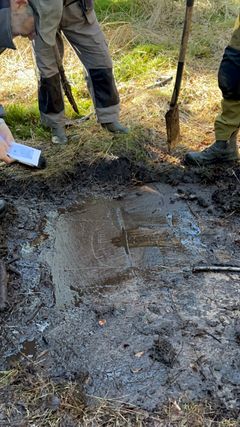 Hällristning Litsleby, återupptäckt april 2026