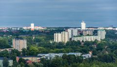 Sickla Järla och Nacka sett från Hammarbybacken