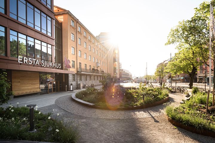 Ersta sjukhus entré, Folkungagatan 125