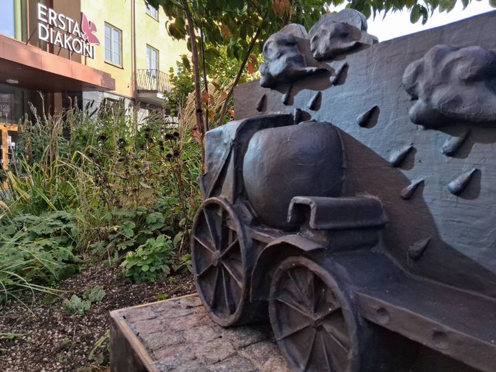 "Skördetid 1851", en del av konstverket "Trikolon till Marie"