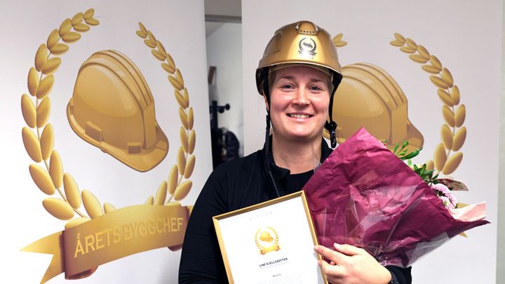 Line Kjellsdotter överraskades med priset på sin arbetsplats Zengun.