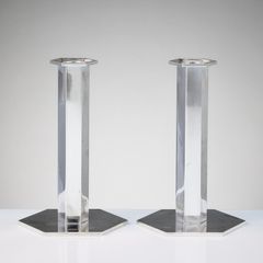 WIWEN NILSSON. Ljusstakar, sterlingsilver, Lund 1966