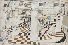 MARIA HELENA VIEIRA DA SILVA. "Souterrain/Colonne", 1950.