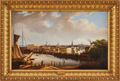 THOMAS FEARNLEY (NORWAY, 1802-1842). View of Stockholm, from Kungsholmen.