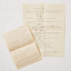 ALBERT EINSTEIN, TWO AUTOGRAPH LETTERS SIGNED TO CHAIM HERMAN MÜNTZ 1929.