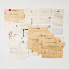 BREV FRÅN OSKAR II TILL LOUIS PALANDER AF VEGA - STÖRRE SAMLING.