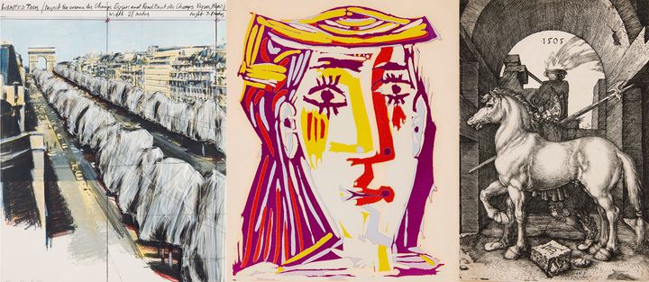 The Prints & Editions Sale omfattar flera av konsthistoriens största namn, bland annat Christo, Pablo Picasso och Albrecht Dürer.
