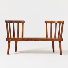 AXEL EINAR HJORTH. "Utö", Soffa, Nordiska Kompaniet 1930-tal, modellen formgiven 1932, syrbetsad och oljad furu.