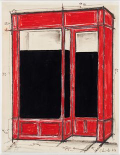 CHRISTO VLADIMIROV JAVACHEFF, "CHRISTO". "Store front".