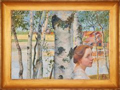 "Lisbeth by the Birch" by Carl Larsson