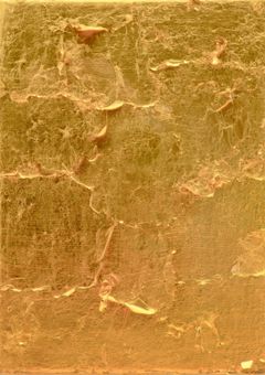 Yves Klein’s “Âge d’or [Golden Age], (MG 36)” executed in 1959, stands as a luminous testament to the artist’s exploration of the immaterial and the eternal.