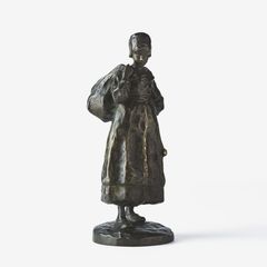 RUTH MILLES. Girl carrying bag.