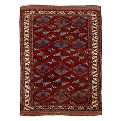 ORIENTAL CARPET. Fabergé, Turkmen Eagle from the early 19th century (approx. 258 × 177.5–189.5 cm)