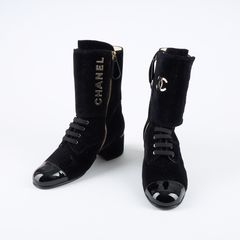 CHANEL, boots, CC.