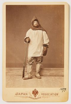 LOUIS PALANDER IN POLAR OUTFIT – PHOTOGRAPH AT VEGA'S ARRIVAL IN JAPAN.
