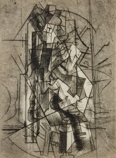 PABLO PICASSO. "L'Homme à la Guitare".