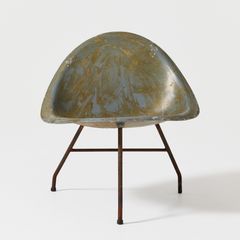 POUL KJÆRHOLM. Chair, Chris Sørensen, Denmark, circa 1953, from a limited edition of no more than 25 examples, cast aluminium and steel.