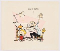 BILL WATTERSON. Kalle & Hobbe, "Hello to Sweden".