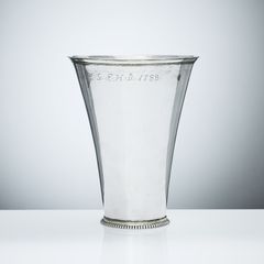 PETTER KLERCK. Beaker, silver, Malmö, 1716. Carolean.
