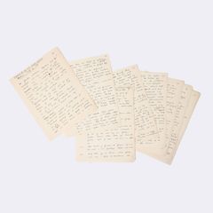 AUGUST STRINDBERG, Memorandum for Personal Use, 1888, autograph manuscript concerning the so-called “Skovlyst Affair”.