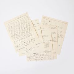 ALBERT EINSTEIN, AUTOGRAPH SCIENTIFIC MANUSCRIPT REGARDING UNIFIED FIELD THEORY, 1929.