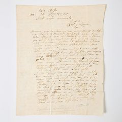 LINNAEUS' LETTER TO JOHANNES GESNER, 1764.
