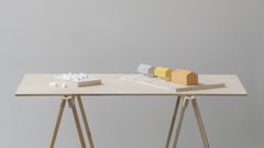 Modeller av kvarteret Långmyran i Umeå av Cornelia Kalle.