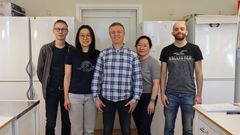 Forskning är allt som oftast ett lagarbete. Här är gänget bakom den nya studien i Science Advances: Professor Jan Larsson, staff scientist Tatyana Kahn, universitetslektor Yuri Schwartz,staff scientist Maria Kim och doktorand Andres Garvido Aparicio.