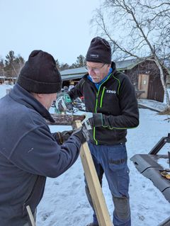 STFs dugnadsgrupp i Saltoluokta, Lappland