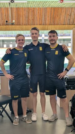 Victor Lindgren, Jesper Johansson, Marcus Madsen - svenska gevärslandslaget