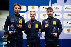 Det svenska herrlaget i luftgevär tog hem två lagmedaljer på årets EM, ett silver och ett brons.