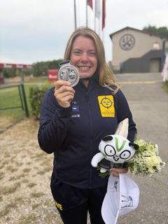 Victoria Larsson med sitt världscupsilver