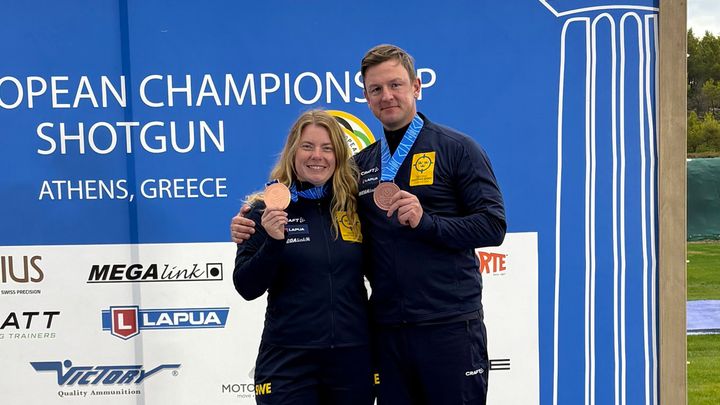 Victoria Larsson och Henrik Jansson med varsitt EM-brons