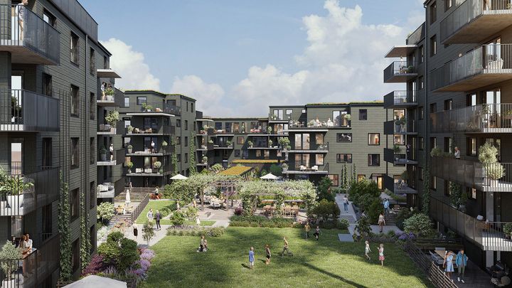 HSB brf Krita i Limhamns kalkbrott, Malmö.