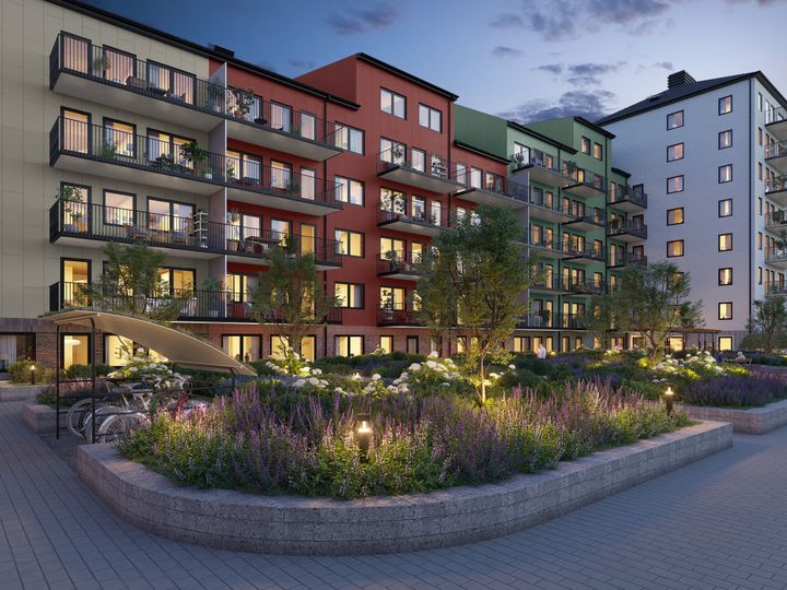 Vy från gården. Visionsbild.