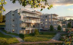 HSB brf Fyrbåken - Eldsunds Strand, Vy mot väst