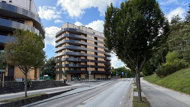 Bild på en väg som leder fram till ett hus