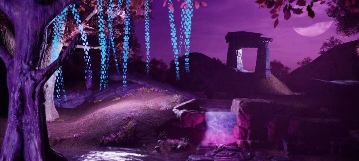 Projektion i utställningen Gläntan på Världskulturmuseet.