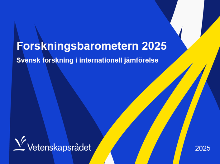 Omarbetad bild av rapportens framsida som går i blått och gult