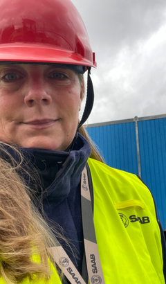 Gabriella Eriksson, projektledare för kontorsbyggnaden på Saab