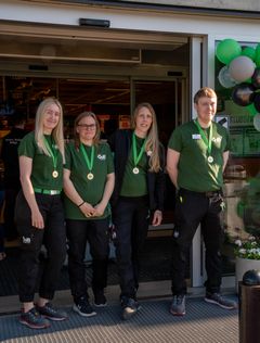 Från vänster: Lina Egelstig, Lotta Johlgren, Nathalie Amnefalk, Christofer Andersson.