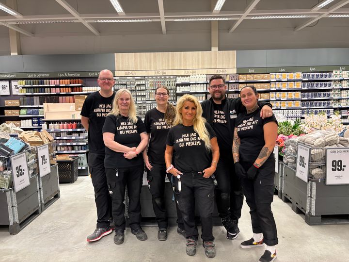 Från vänster Jens, Maggan, Jeanette, Katty, Pontus och Jannie