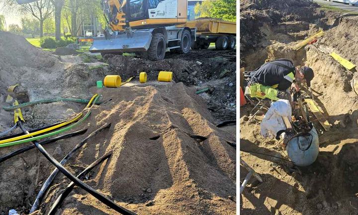 Genom 14 500 ny högspänningskabel stärker C4 Elnät infrastrukturen i Österäng