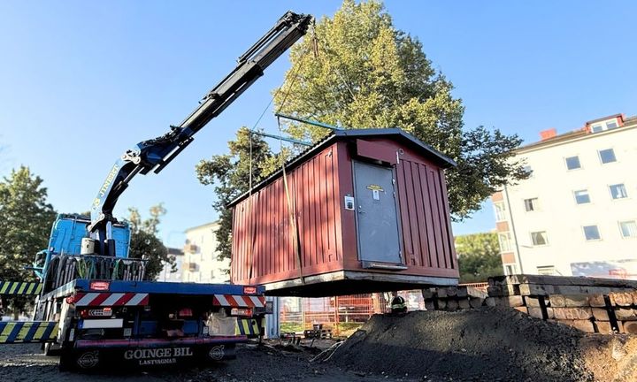 Fiberbod flyttas och återanvänds
