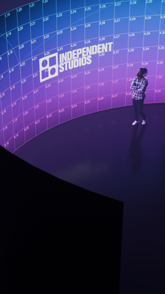 LED-panelerna ger tillsammans en upplösning motsvarande 8K, med en ljusstyrka på 2000 nits och 98% DCI-P3.