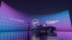 Den nya LED-väggen, byggd och driven av VP Nordic, mäter 14 x 4 meter och är utrustad med marknadsledande teknik anpassad för professionell filmproduktion.