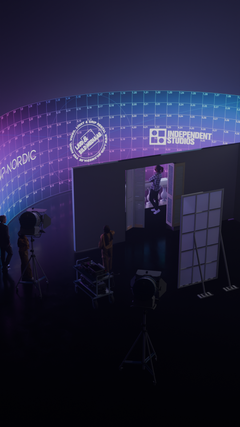 Filma sommar på vintern och filma vintern på sommaren. LED-väggen gör det möjligt att vara överallt i hela världen men stanna kvar i Stockholm.