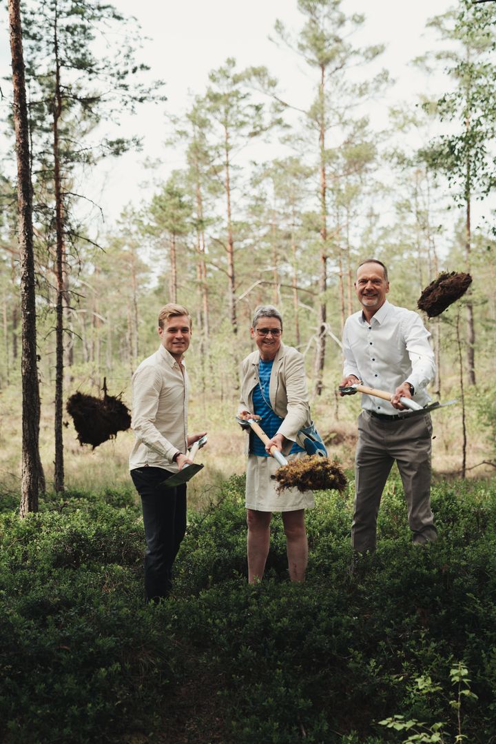Robin Wallén, KSO Vetlanda kommun, Brittis Benzler, landshövding Jönköpings län och Joakim Henriksson, avgående VD OBOS Sverige